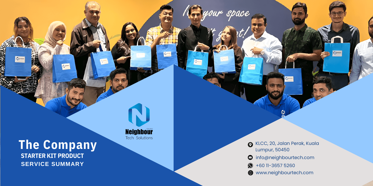 Cover of the Neighbour Tech Company Starter Kit brochure